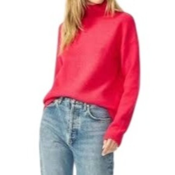 Stitches + Stripes Hot Pink Waffle Knit Sweater XL - Picture 1 of 9